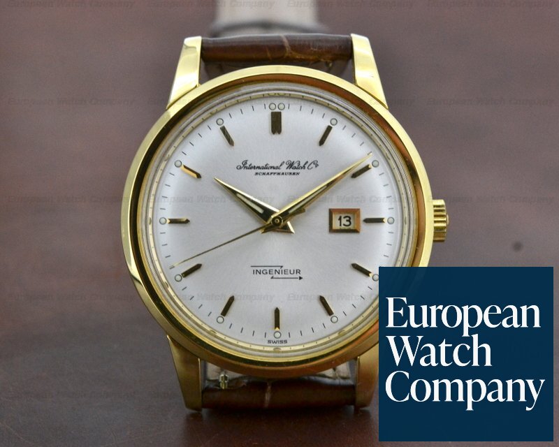 IWC Vintage Ingenieur 18K Yellow Gold Silver Dial 