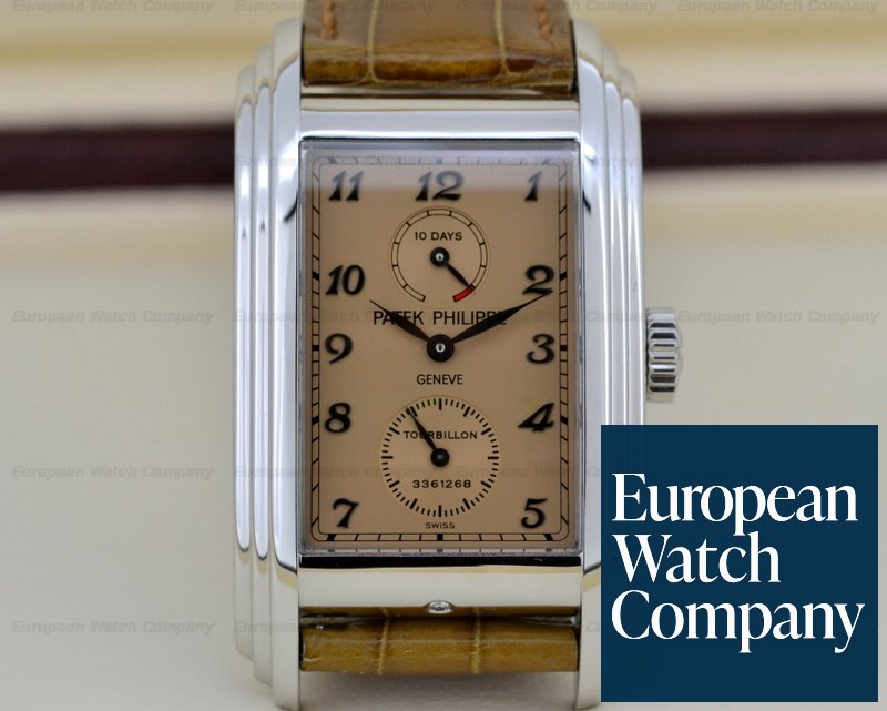 Patek Philippe 10 Day Tourbillon Platinum / Rose Dial