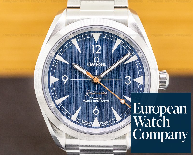 Omega Railmaster Master Chronometer SS Co Axial Blue Dial