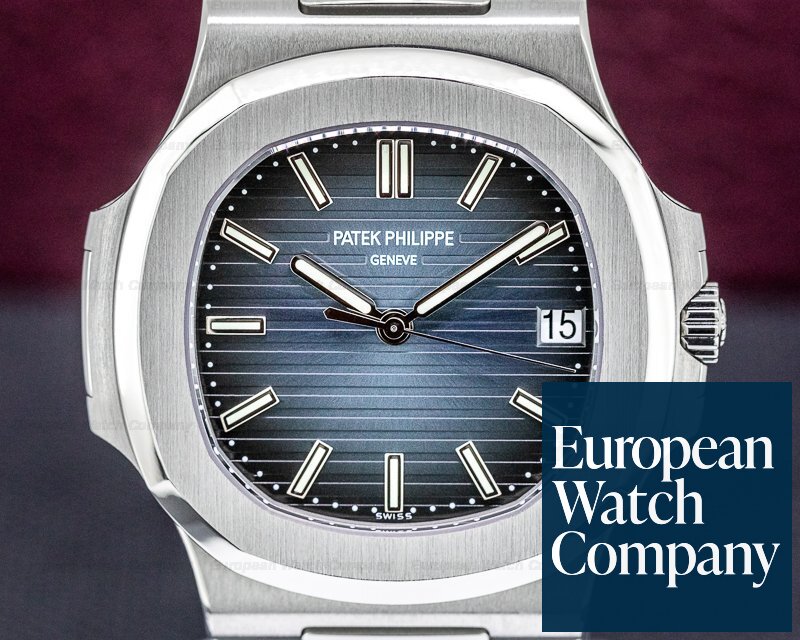 Patek Philippe Jumbo Nautilus Blue Dial SS 