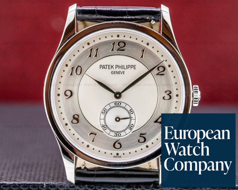 Patek Philippe Calatrava Platinum 5196P Silver Dial Arabic Numerals 0