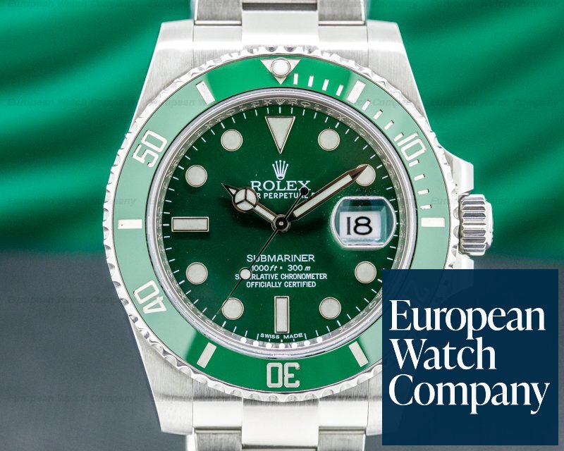 Rolex Submariner Green Ceramic Bezel Green Dial SS0