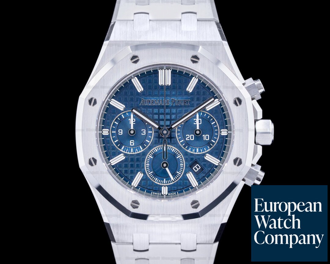 Audemars Piguet Royal Oak 26715ST Chronograph Bleu Nuit Dial SS 38MM 