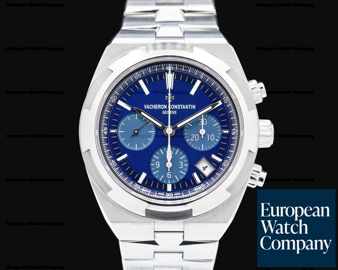 Vacheron Constantin Overseas Chronograph 5500V Blue Dial SS FULL SET UNWORN