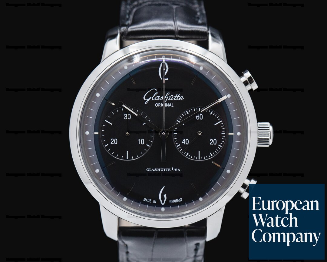 Glashutte Original Senator Sixties Chronograph Black Dial 42MM