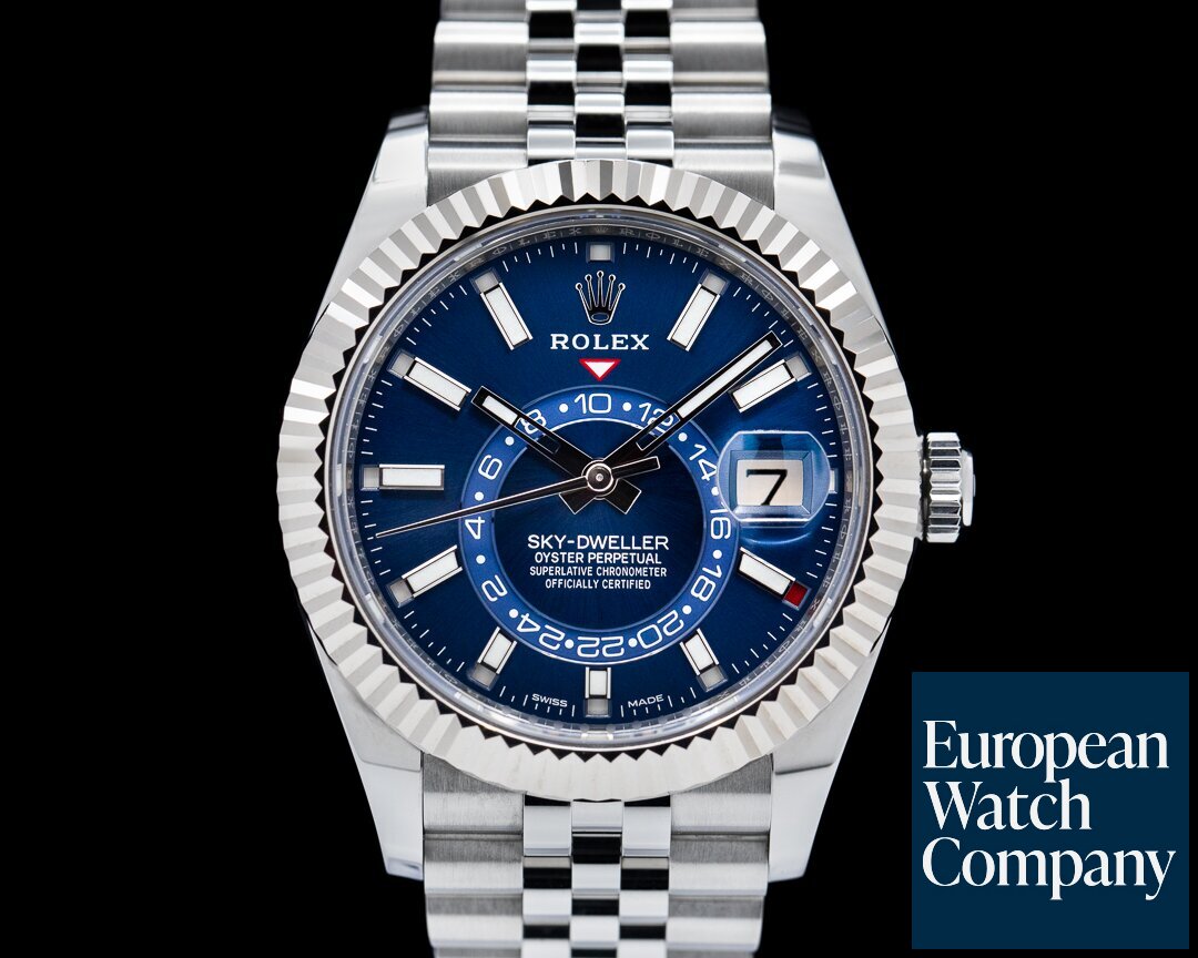 Rolex Sky Dweller 326934 Steel Blue SS / Jubilee