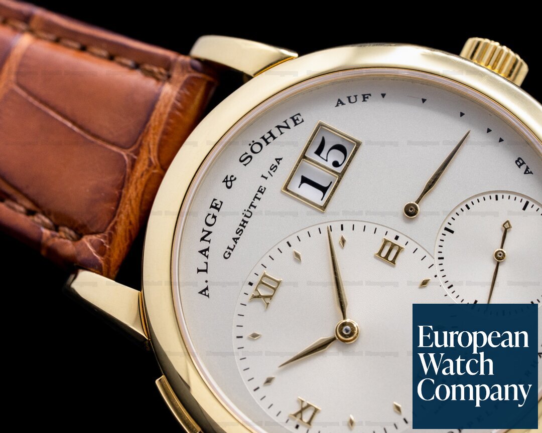 A. Lange and Sohne FIRST SERIES Lange 1 101.001 18K Yellow Gold SOLID BACK Ref. 101.001