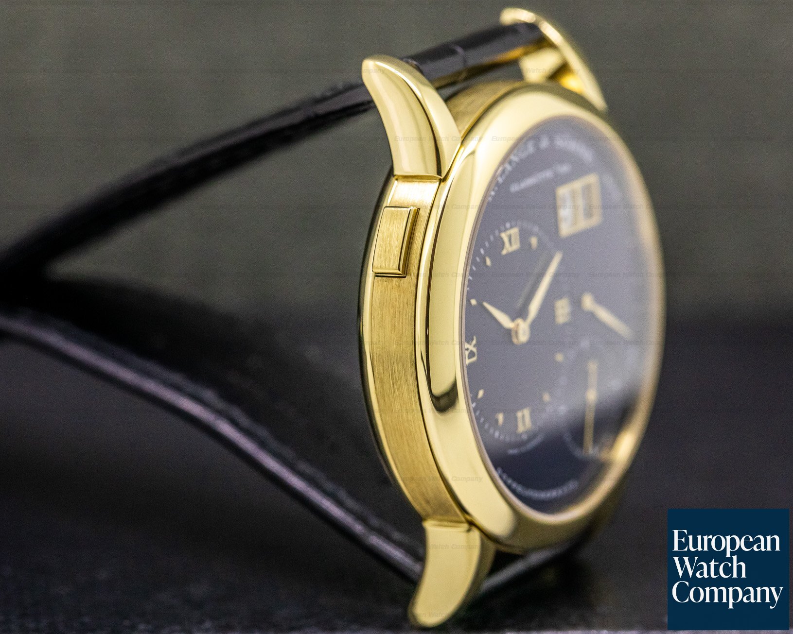 A. Lange and Sohne Lange 1 Yellow Gold Blue Dial Ref. 101.028