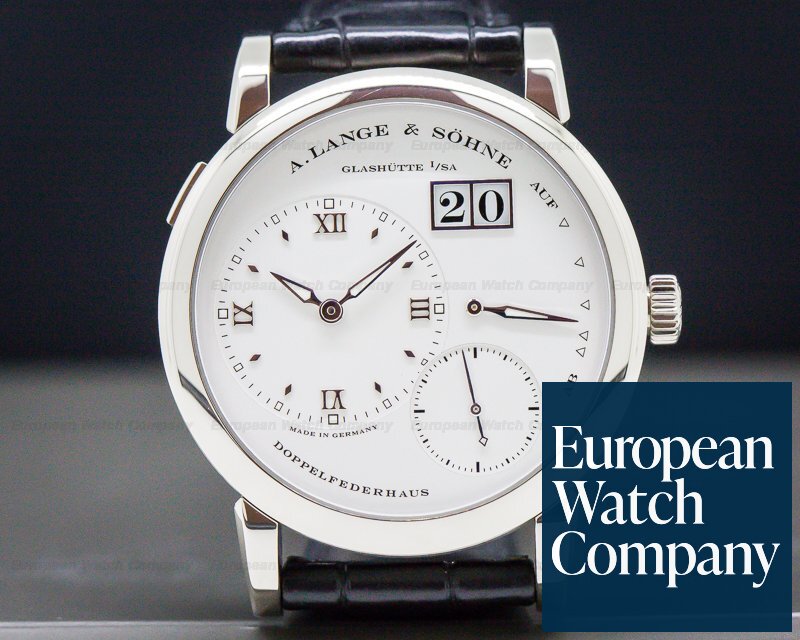 A. Lange and Sohne Lange 1 18K White Gold Silver Dial Ref. 101.039