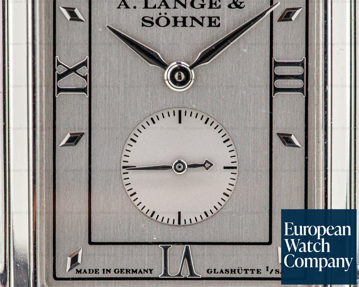 A. Lange and Sohne Cabaret Platinum Silver Dial Ref. 107.035