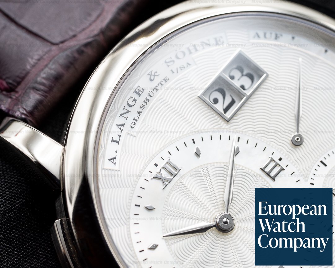 A. Lange and Sohne Lange 1 Soiree 110.030 White Gold Mother of Pearl Dial Ref. 110.030