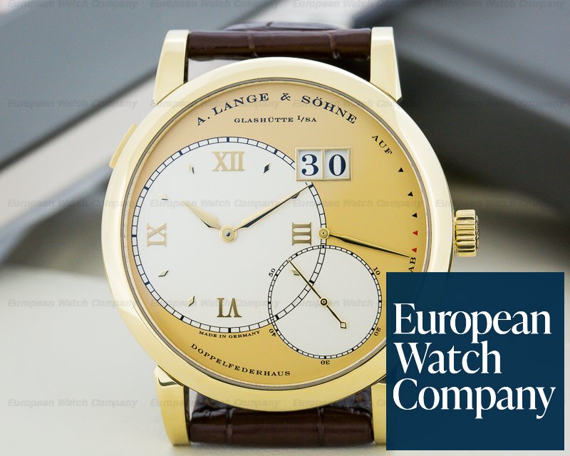 A. Lange and Sohne 115.021 Grand Lange 1 18K Yellow Gold / Champagne Dial 