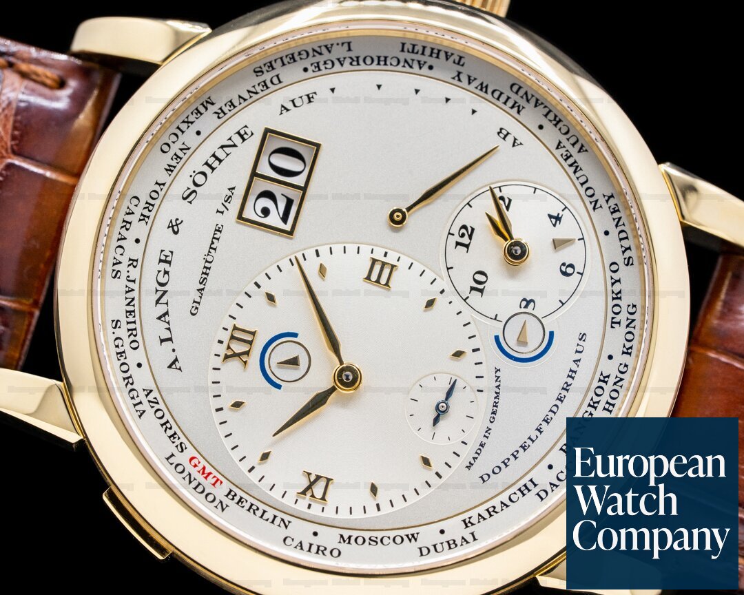 A. Lange and Sohne Lange 1 TimeZone 116.021 18K Yellow Gold Ref. 116.021
