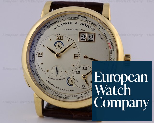 A. Lange and Sohne Lange 1 TimeZone 18K Yellow Gold Ref. 116.021
