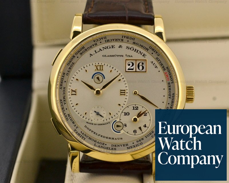 A. Lange and Sohne 116.021 Lange 1 TimeZone 18K Yellow Gold