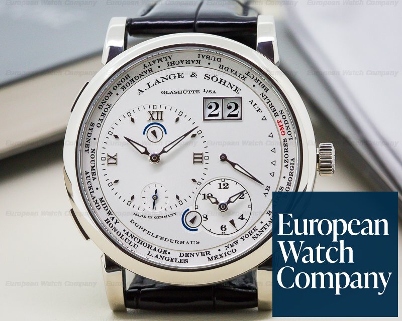 A. Lange and Sohne 116.039 Lange 1 Time Zone 18K White Gold