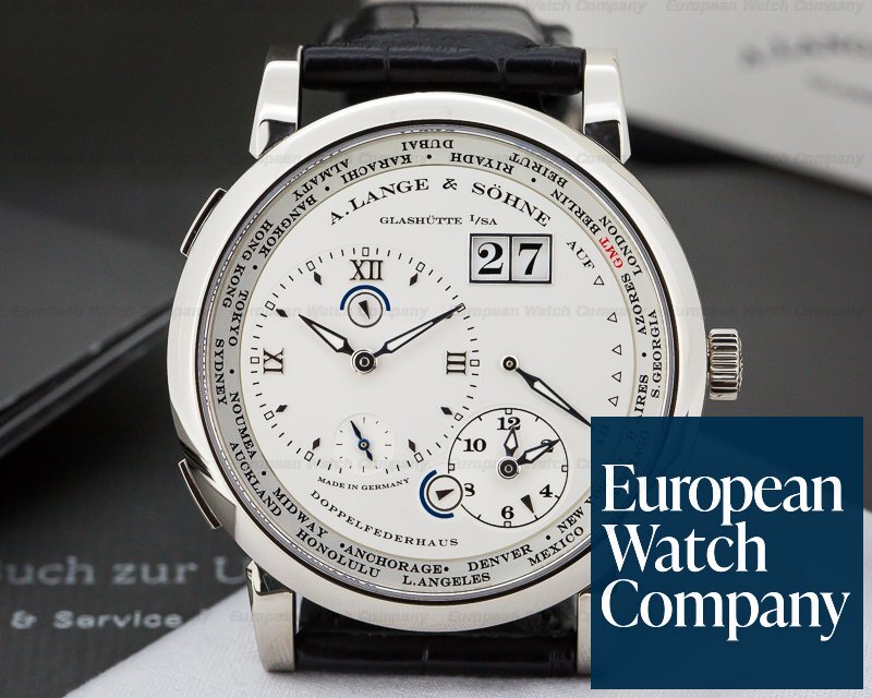 A. Lange and Sohne 116.039 Lange 1 Time Zone 18K White Gold