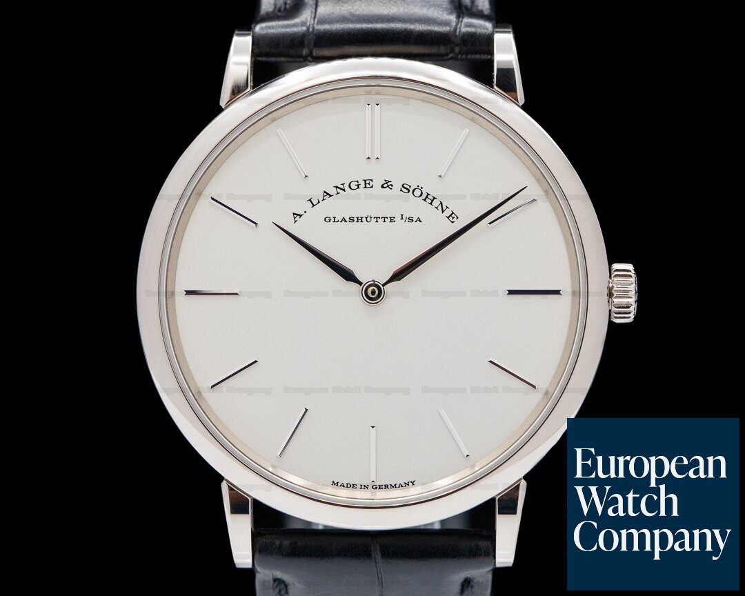A. Lange and Sohne 201.027 Saxonia Thin Manual Wind 201.027 18K White Gold  