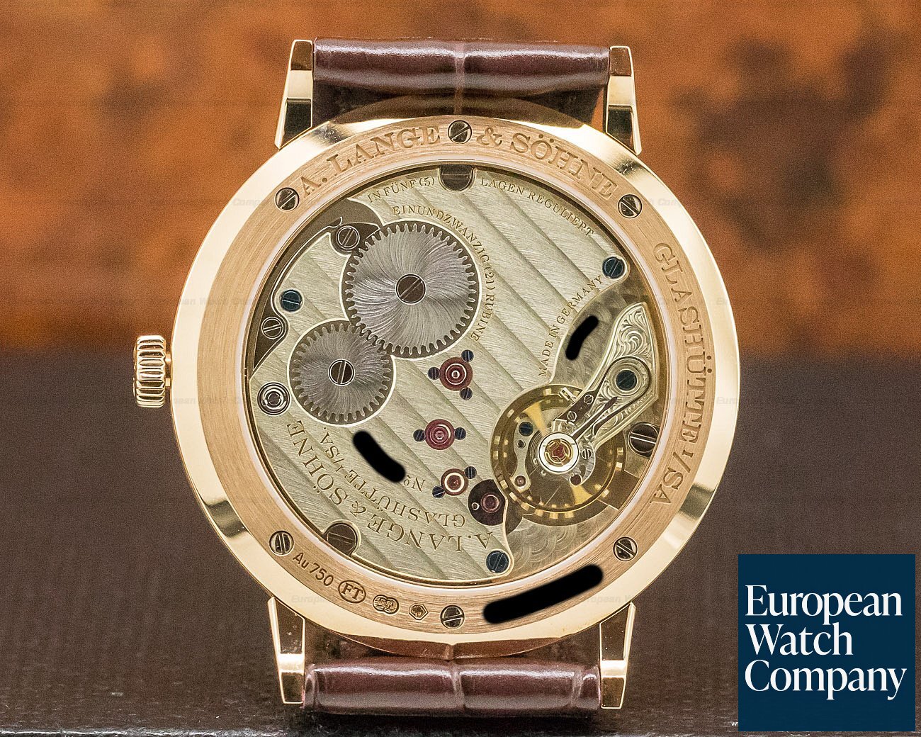 A. Lange and Sohne Saxonia Thin Manual Wind 18K Rose Gold Ref. 201.033