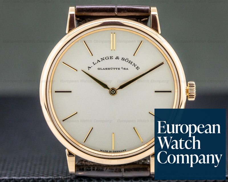A. Lange and Sohne 201.033 Saxonia Thin Manual Wind 18K Rose Gold ...