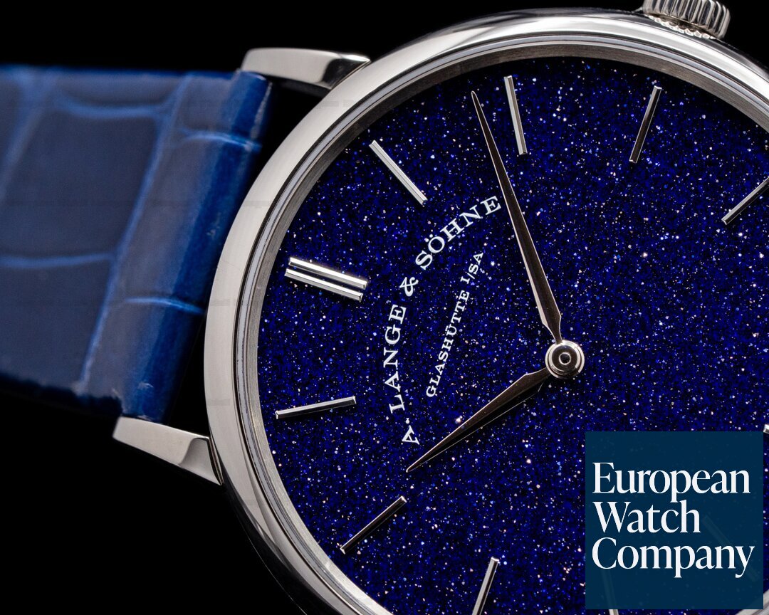 A. Lange and Sohne 205.086 Saxonia 205.086 Thin Manual Wind Blue 