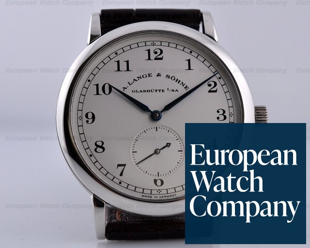 A. Lange and Sohne 1815 Platinum Silver Dial Arabic Numerals 36MM Ref. 206.025