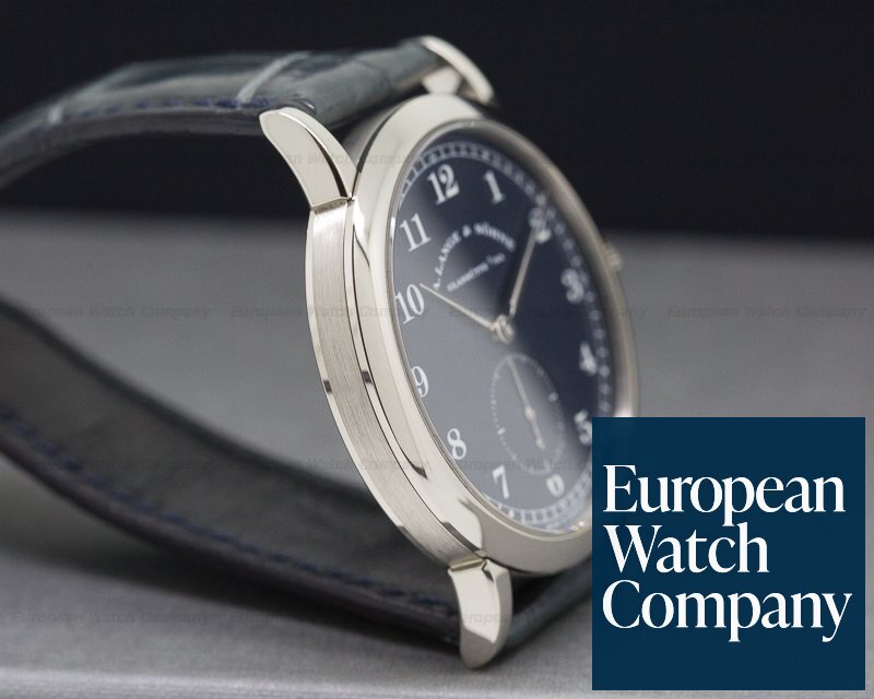 A. Lange and Sohne 1815 18K White Gold Blue Dial Ref. 206.027