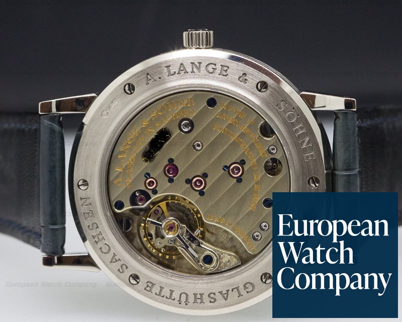 A. Lange and Sohne 1815 18K White Gold Blue Dial Ref. 206.027