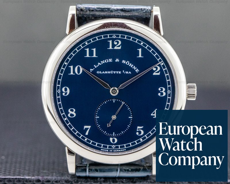 A. Lange and Sohne 1815 206.027 Blue Dial 18k White Gold 36MM Ref. 206.027