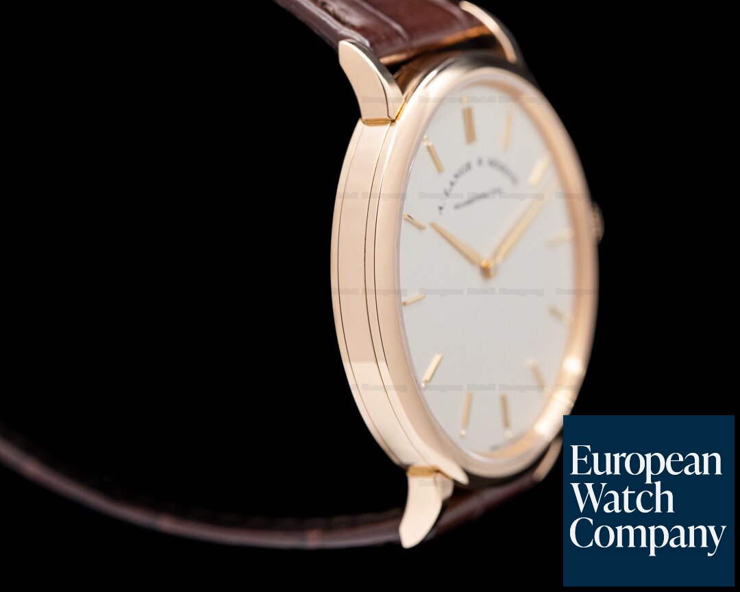 A. Lange and Sohne Saxonia Thin Manual Wind 18K Rose Gold 40mm Ref. 211.032