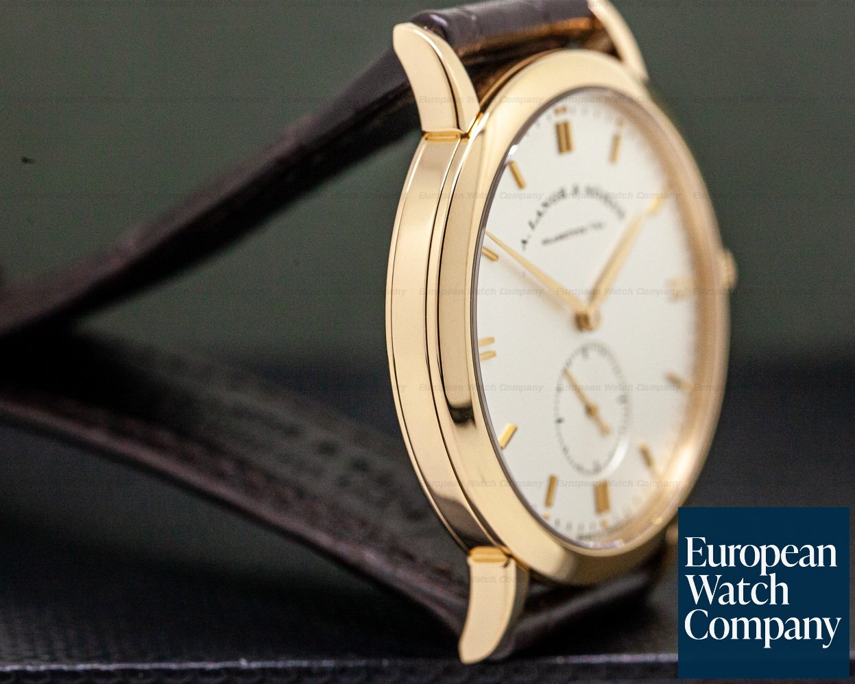 A. Lange and Sohne Saxonia Rose Gold Manual Wind 37MM Ref. 215.032