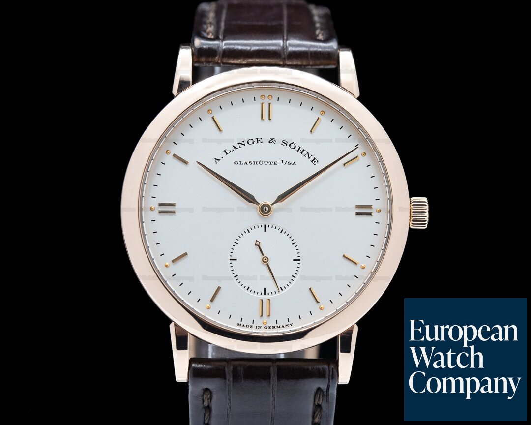 A. Lange and Sohne Saxonia Rose Gold Manual Wind 37MM Ref. 215.032