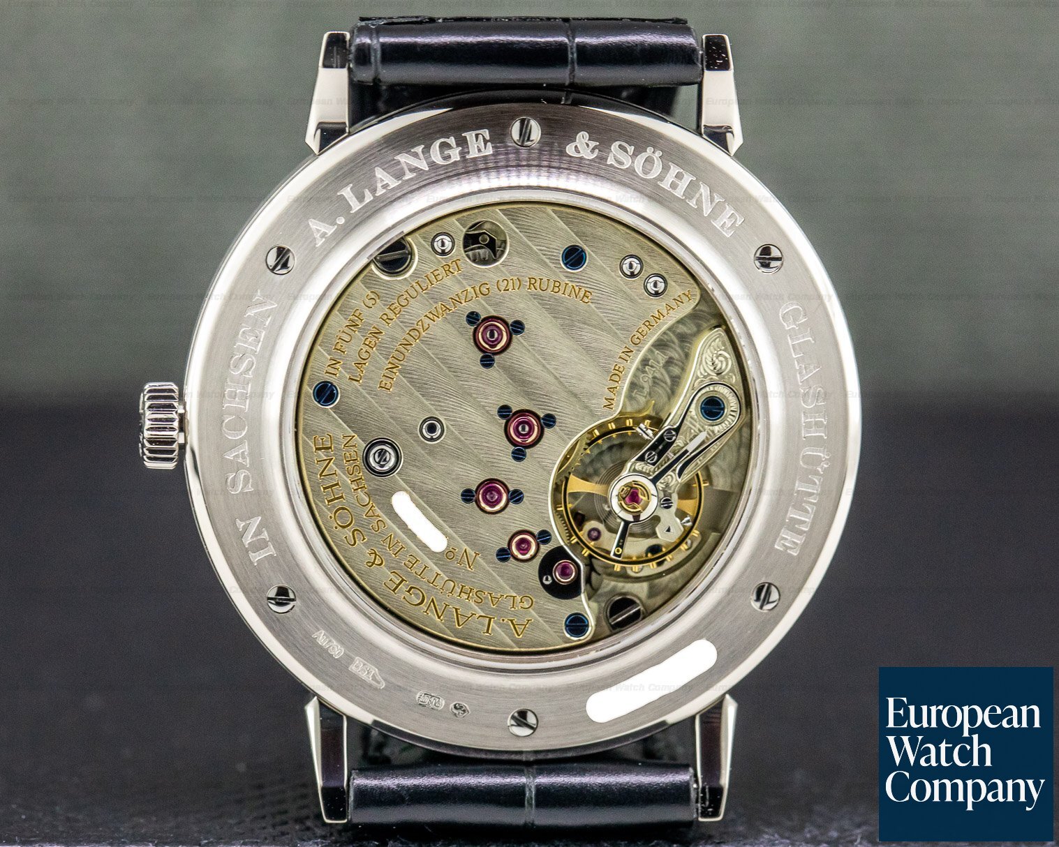 A. Lange and Sohne Saxonia Manual Wind 18K White Gold Ref. 216.026