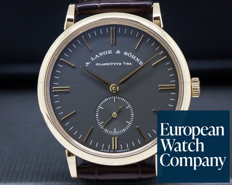 A. Lange and Sohne Saxonia Manual Wind 18K Rose / Grey Dial BOUTIQUE ONLY Ref. 216.033