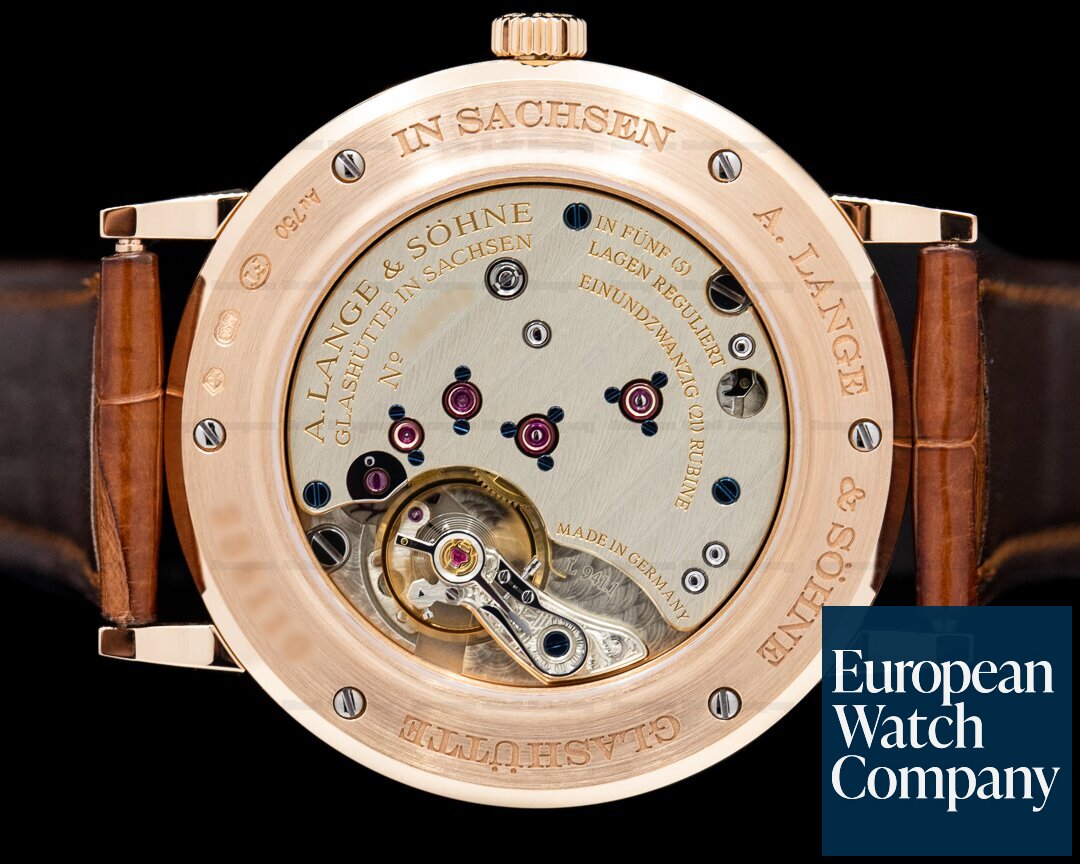 A. Lange and Sohne Saxonia Manual Wind 18K Rose / Grey Dial BOUTIQUE 2021 Ref. 216.033