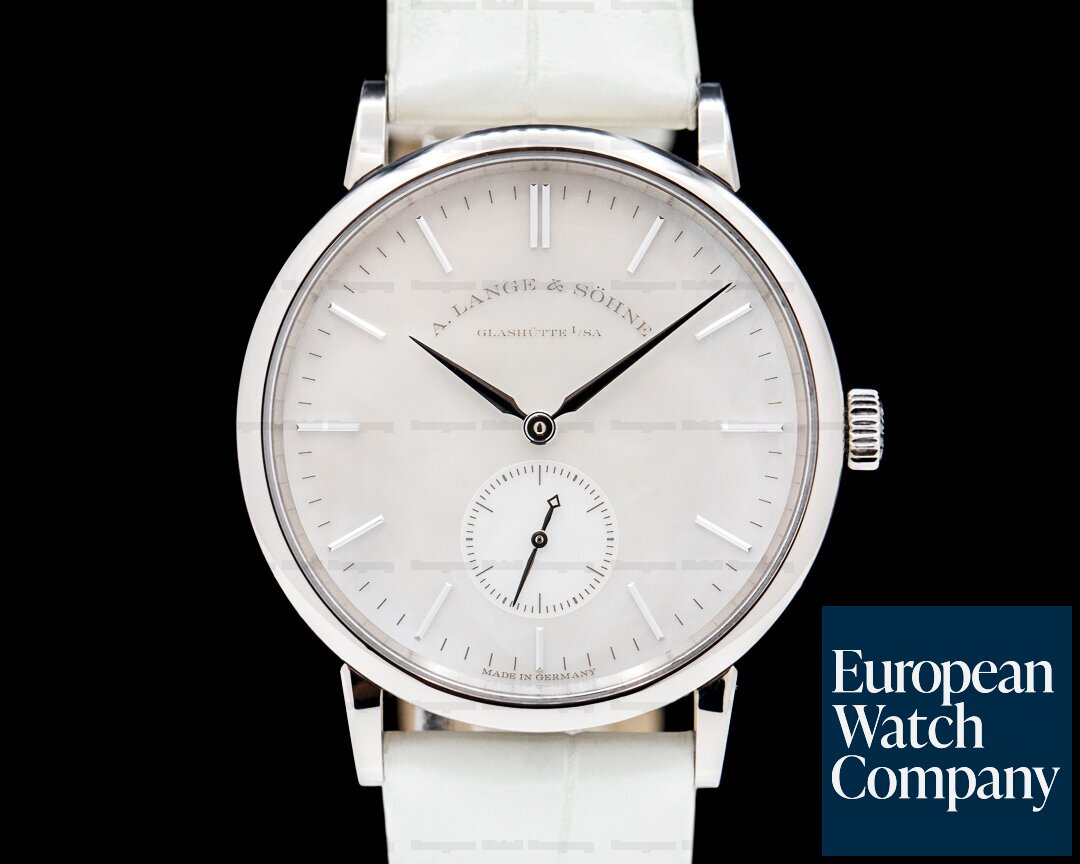 A. Lange and Sohne 219.047 Saxonia 219.047 Manual Wind 18K White 