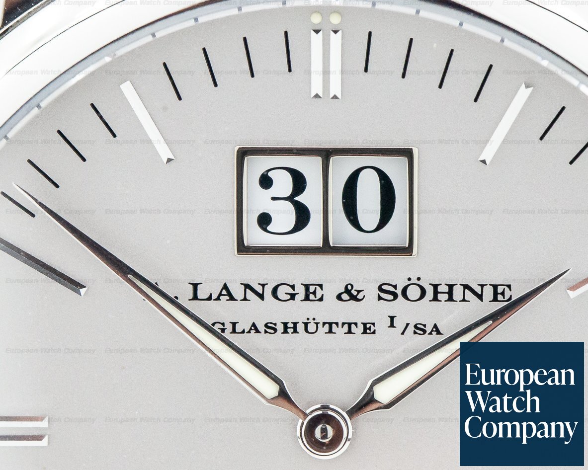 A. Lange and Sohne Langematik Sax-O-Mat Big Date Automatic Platinum Ref. 308.025