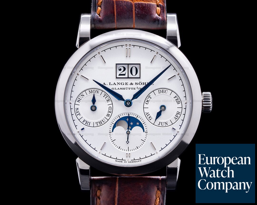 A. Lange and Sohne 330.026 Saxonia Annual Calendar330.026  18K White Gold 