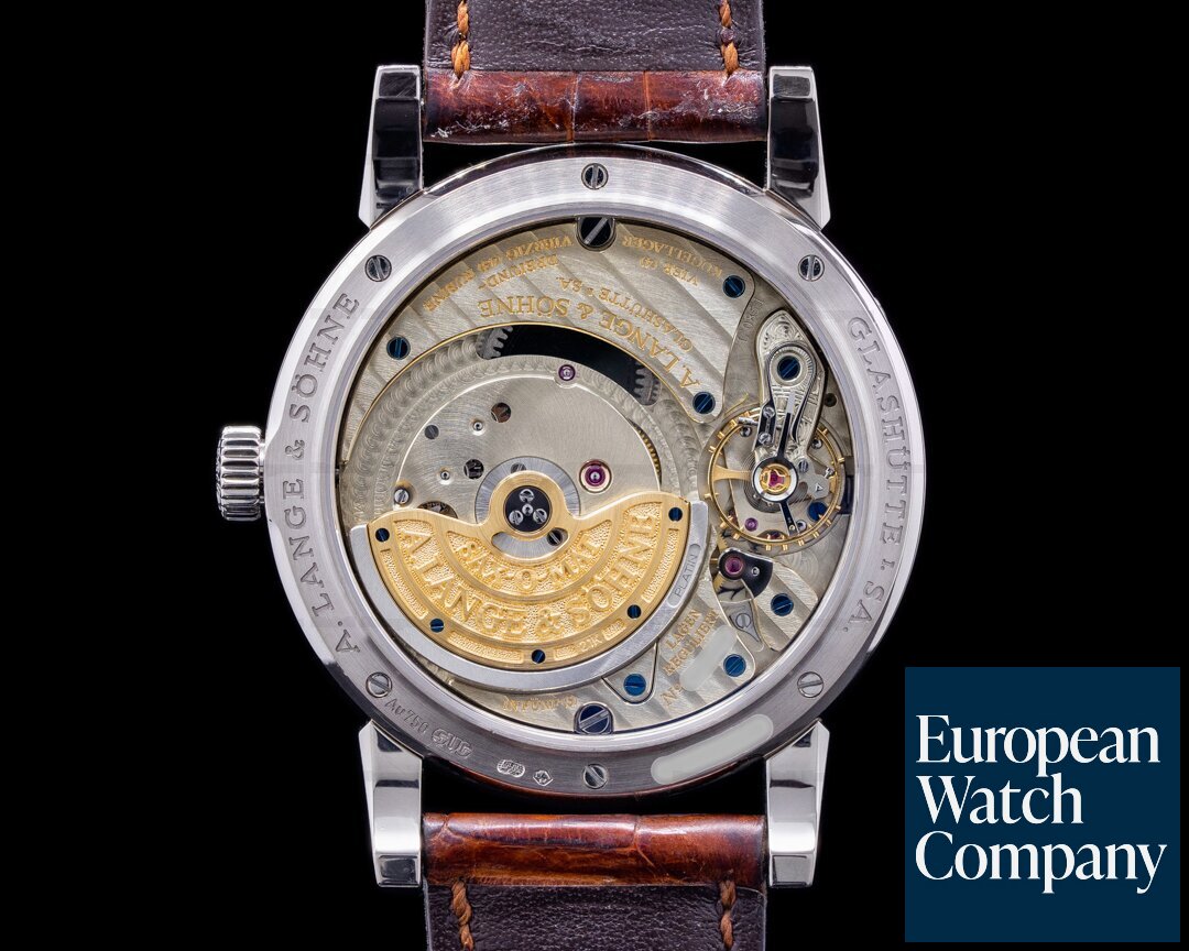 A. Lange and Sohne Saxonia Annual Calendar330.026 18K White Gold Ref. 330.026