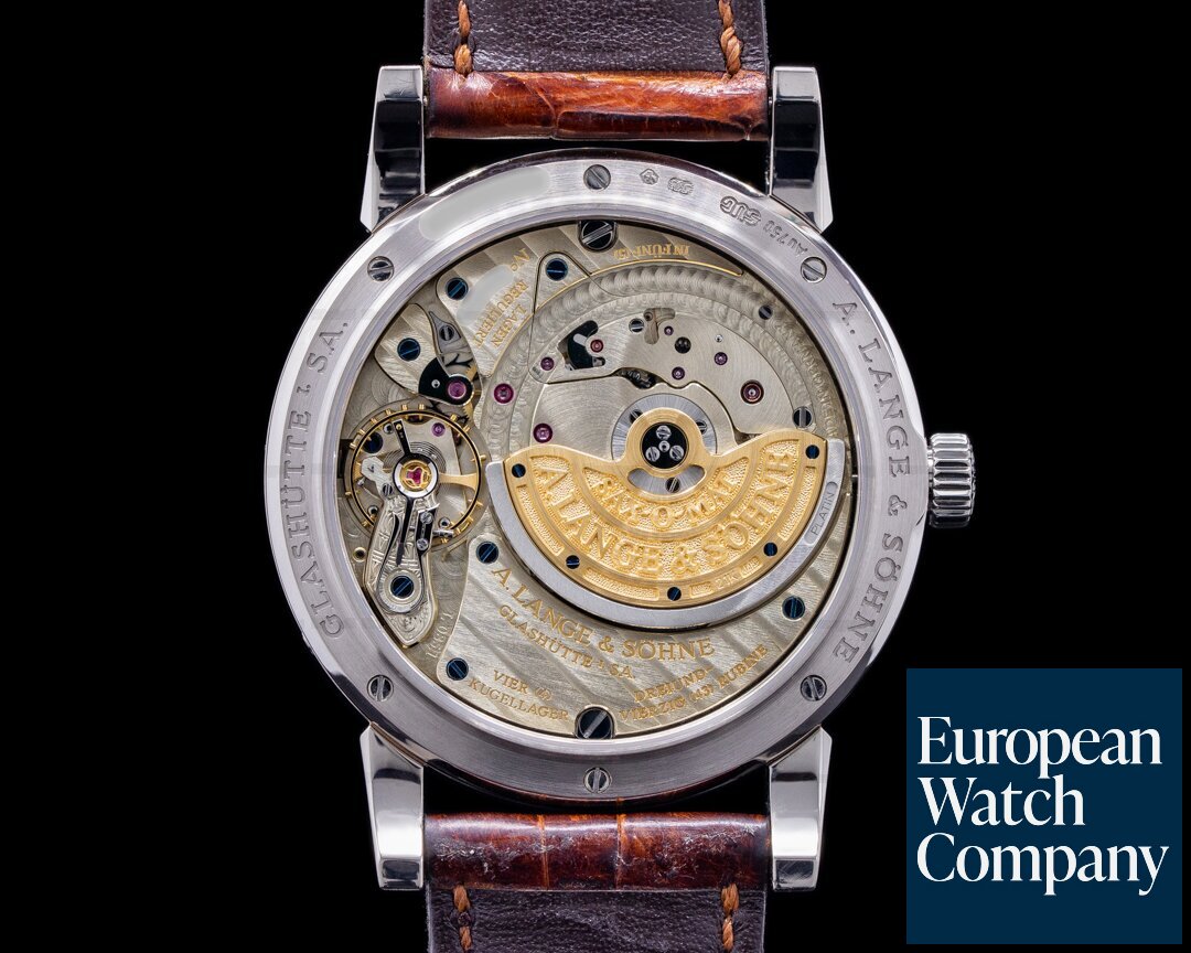 A. Lange and Sohne Saxonia Annual Calendar330.026 18K White Gold Ref. 330.026