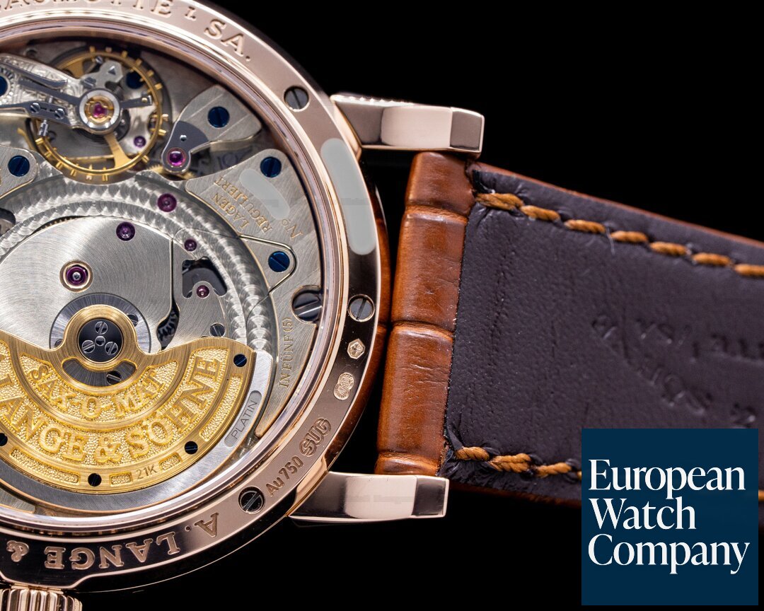 A. Lange and Sohne 330.032 Saxonia Annual Calendar 18K Rose Gold 330.