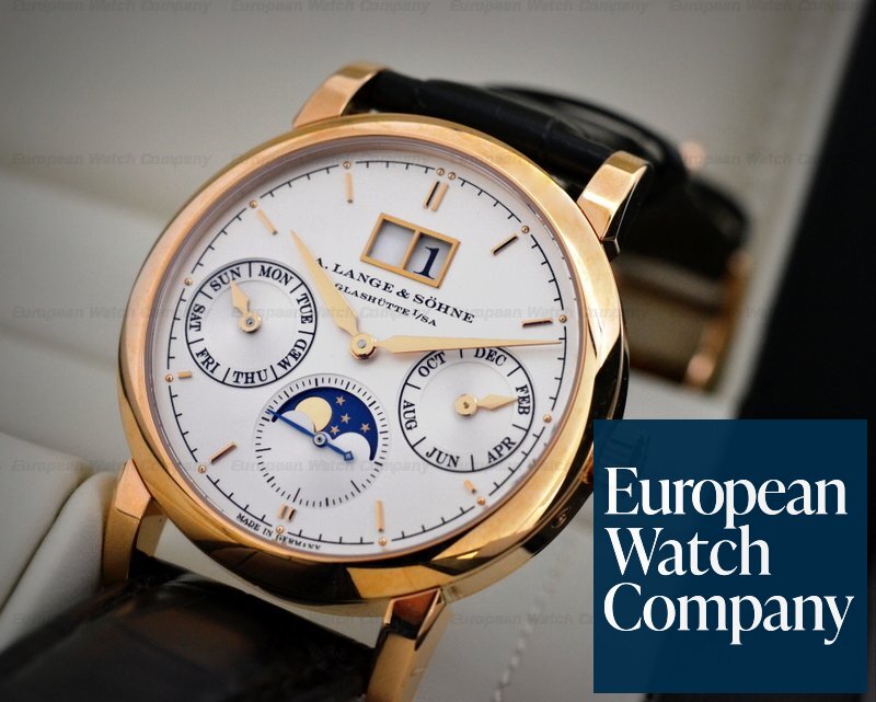 A. Lange and Sohne 330.032 Saxonia Annual Calendar 18K Rose Gold 
