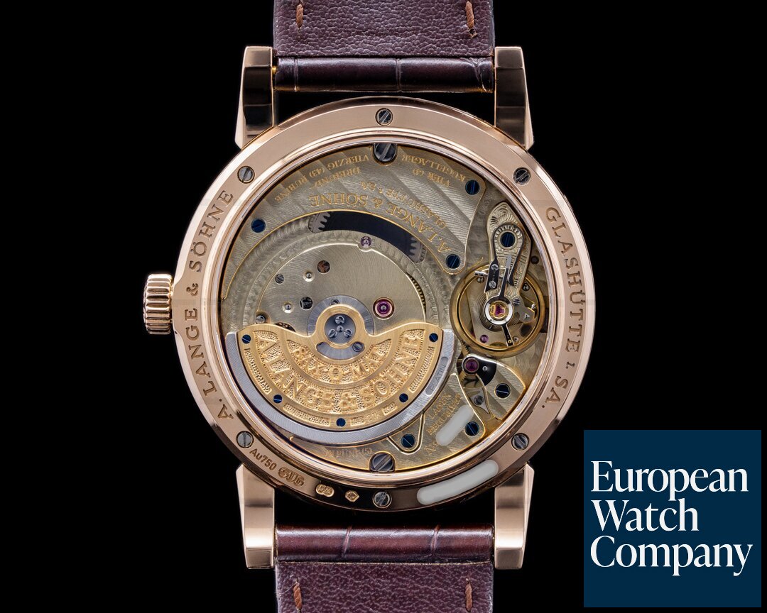 A. Lange and Sohne Saxonia Annual Calendar 330.032 18K Rose Gold Ref. 330.032