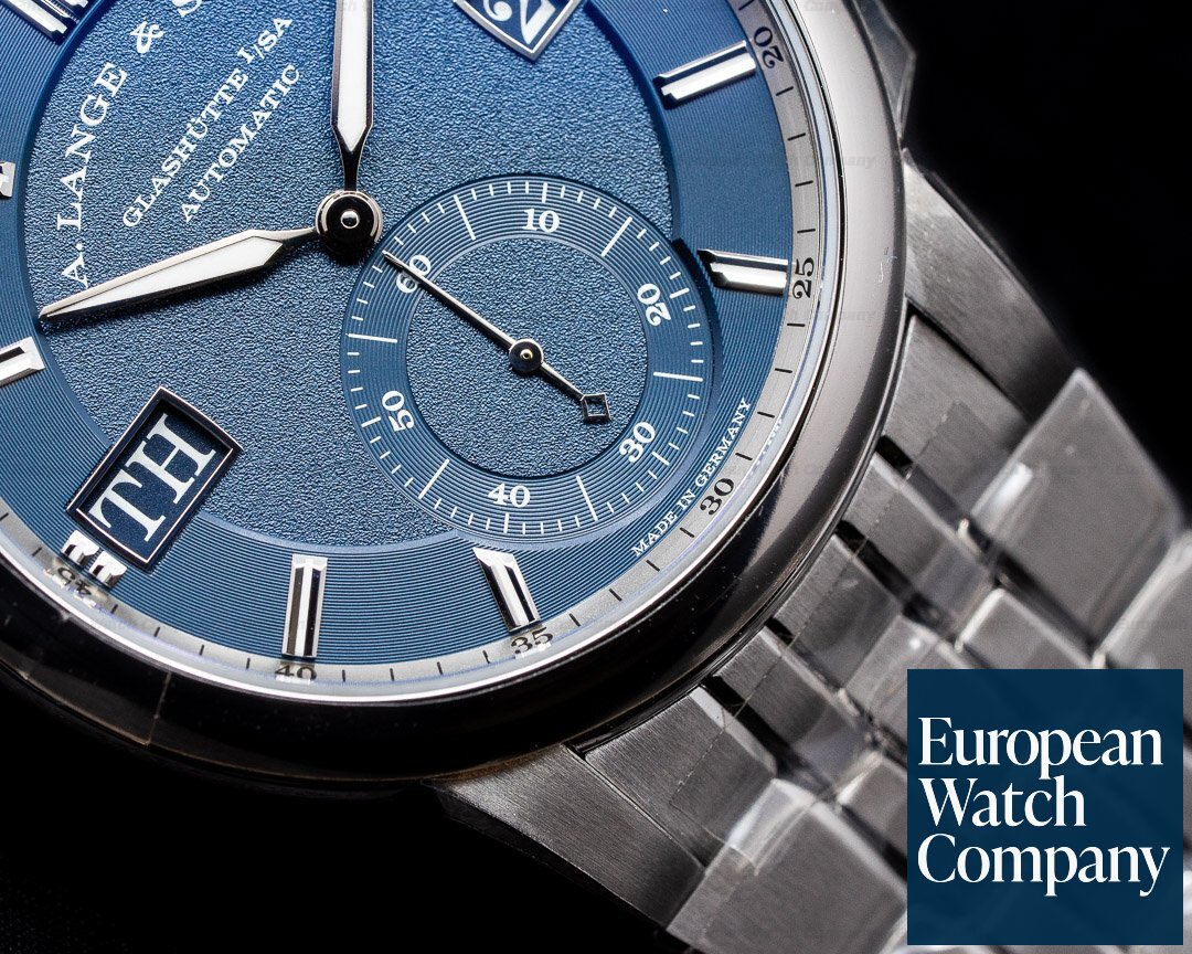 A. Lange and Sohne Odysseus 363.179 Stainless Steel Blue Dial UNWORN Ref. 363.179
