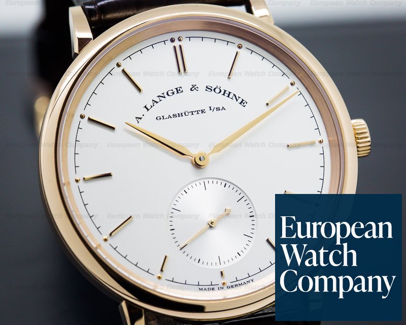 A. Lange and Sohne Saxonia Automatik 18K Rose Gold / Silver Dial Ref. 380.032