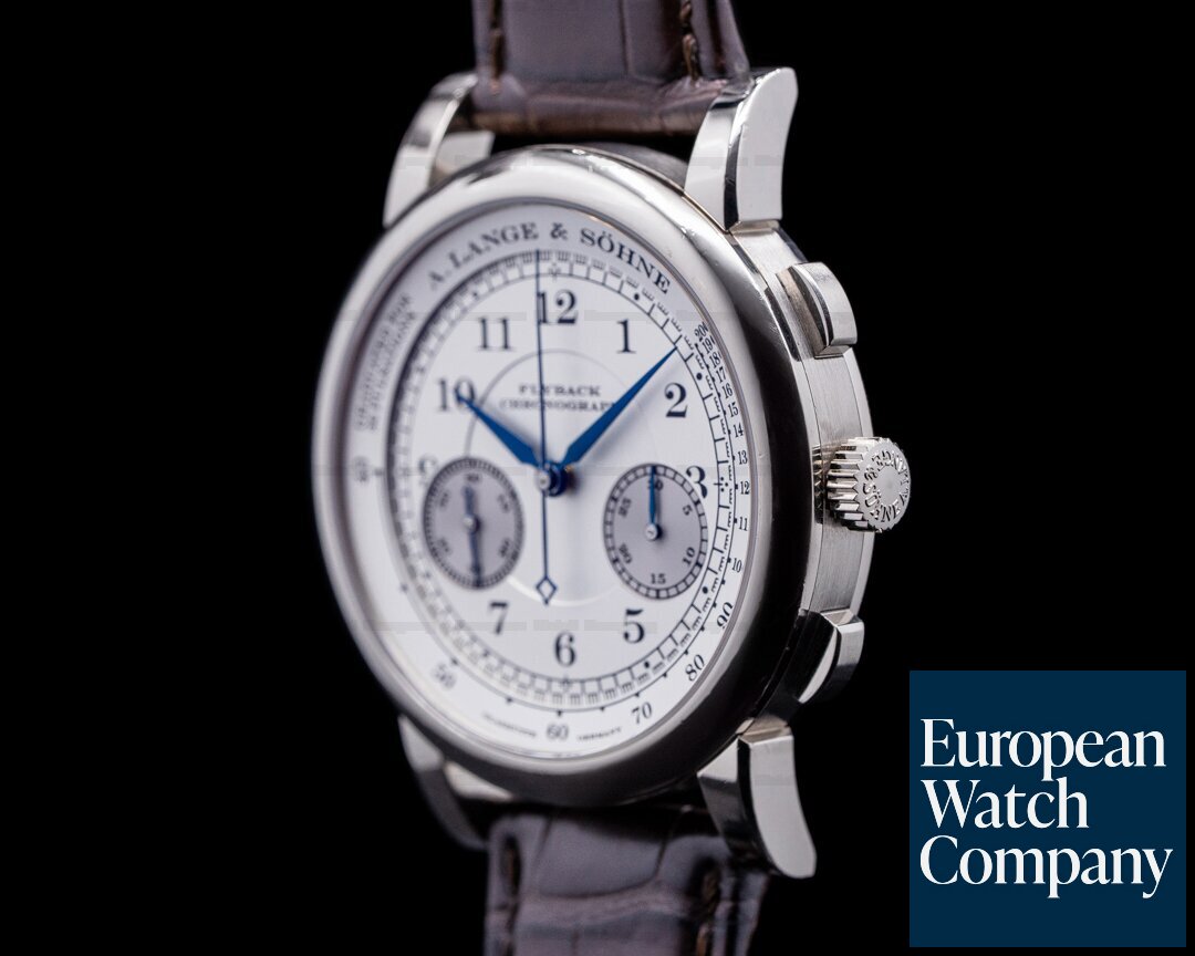 A. Lange and Sohne 1815 Flyback Chronograph 401.026 Silver Dial 18K White Gold FIRST SERIES Ref. 401.026