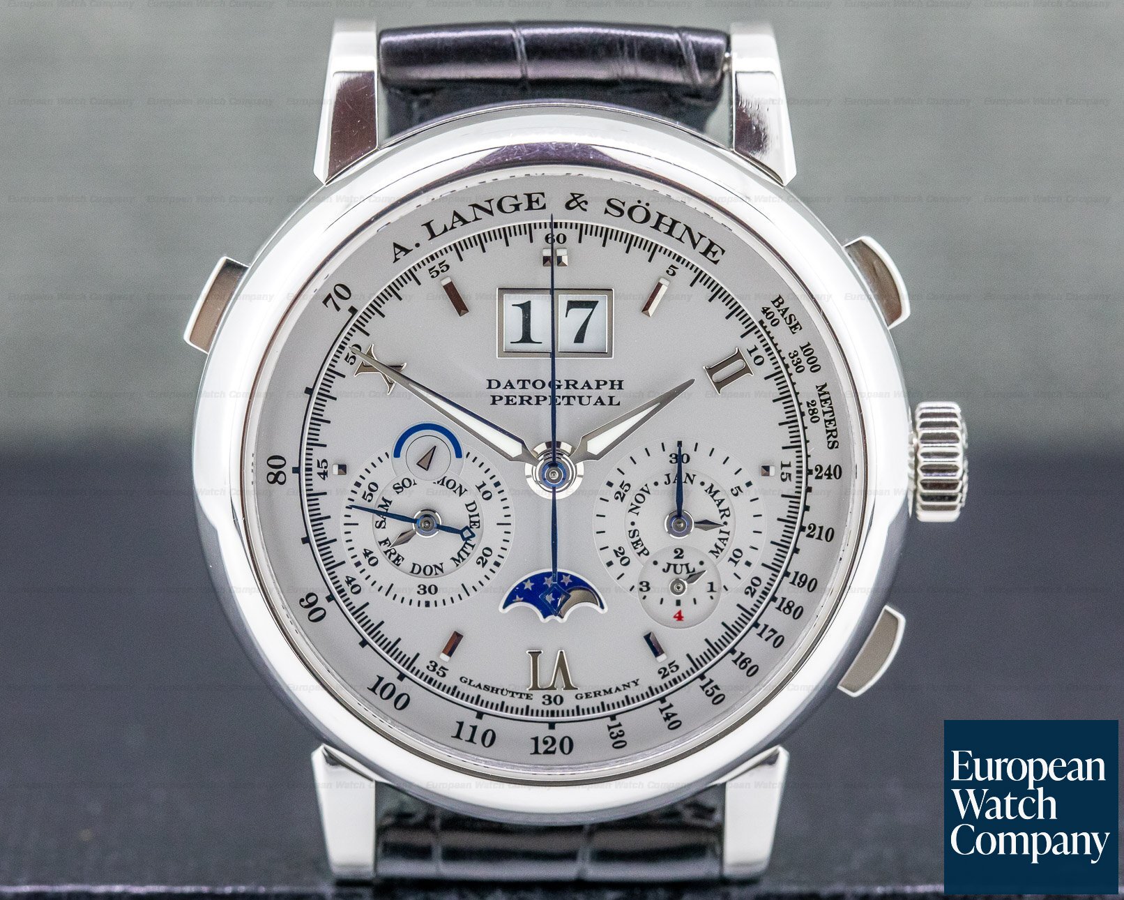 A. Lange and Sohne 410.025 Datograph Perpetual Calendar Chronograph