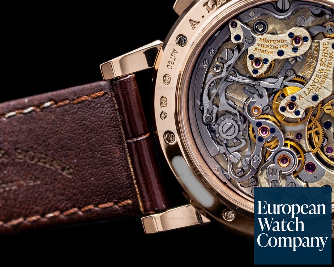A. Lange and Sohne Datograph Perpetual 410.032 Calendar Chronograph 18K Rose Gold Ref. 410.032