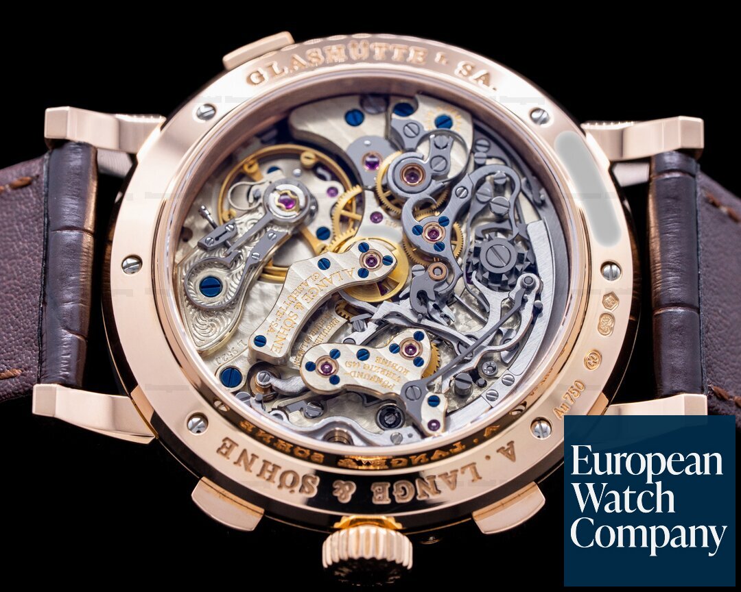 A. Lange and Sohne Datograph Perpetual 410.032 Calendar Chronograph 18K Rose Gold Ref. 410.032