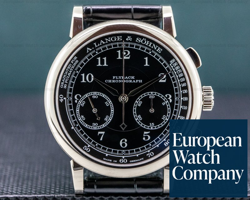 A. Lange and Sohne 1815 414.028 Chronograph 18K White Gold 2018 DEPLOYANT Ref. 414.028